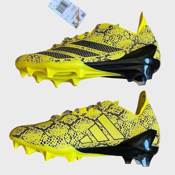 NEW Adidas Adizero Electric II Exotic Speed Football Cleats Men's Sz 8.5 Yellow - Picture 7 of 15